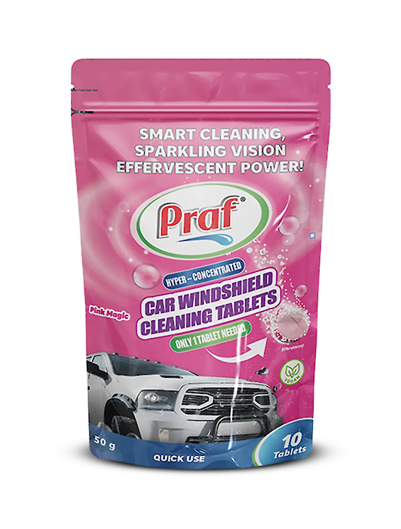 Car Windshield Cleaning Tablets (Pink Magic)