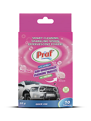 Car Windshield Cleaning Tablets Pink Magic